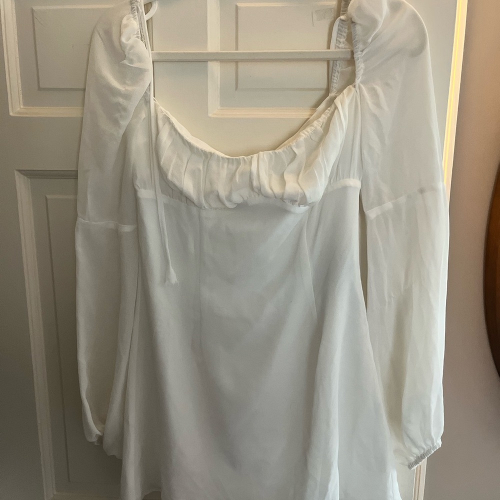 Elegant White Women's Dress